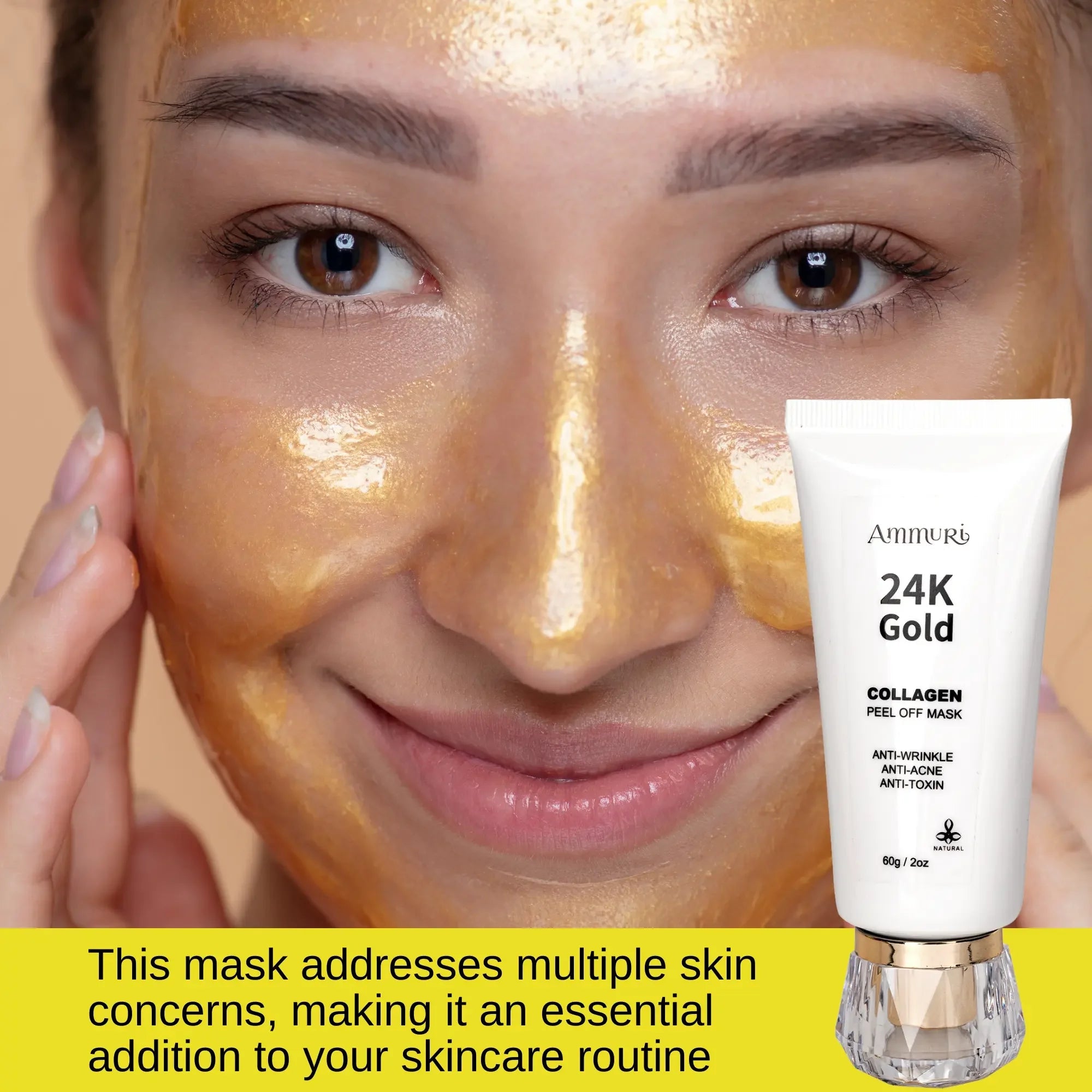 Ammuri Beauty 24K Gold Peel Off Mask for Radiant Skin-0