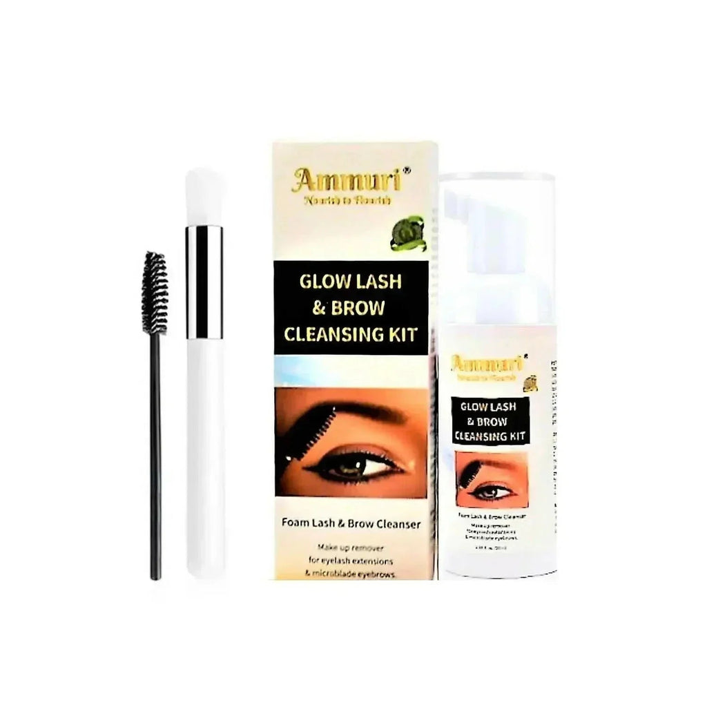 Ammuri Lash & Brow Cleansing Kit: Eyelash Extension Shampoo Kit-0