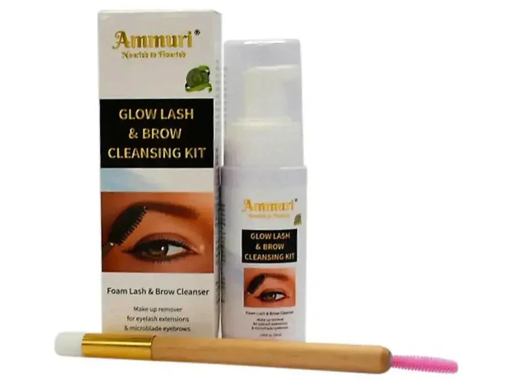 Ammuri Lash & Brow Cleansing Kit: Eyelash Extension Shampoo Kit-1